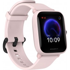 Amazfit Bip U Smart Watch Fitness Tracker for Men Women with 60+ Sports Modes, 9-Day Battery Life, Blood Oxygen Breathing Heart Rate Sleep Monitor, 5 ATM Waterproof, for iPhone Android Phone (Pink)