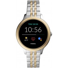Fossil Women&#39;s Gen 5E 42mm Stainless Steel Touchscreen Smartwatch with Speaker, Heart Rate, Contactless Payments and Smartphone Notifications