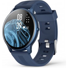 Smart Watch, AGPTEK Smartwatch for Men Women IP68 Waterproof Activity Tracker with Full Touch Color Screen Heart Rate Monitor Pedometer Sleep Monitor for Android and iOS Phones, Blue, LW11